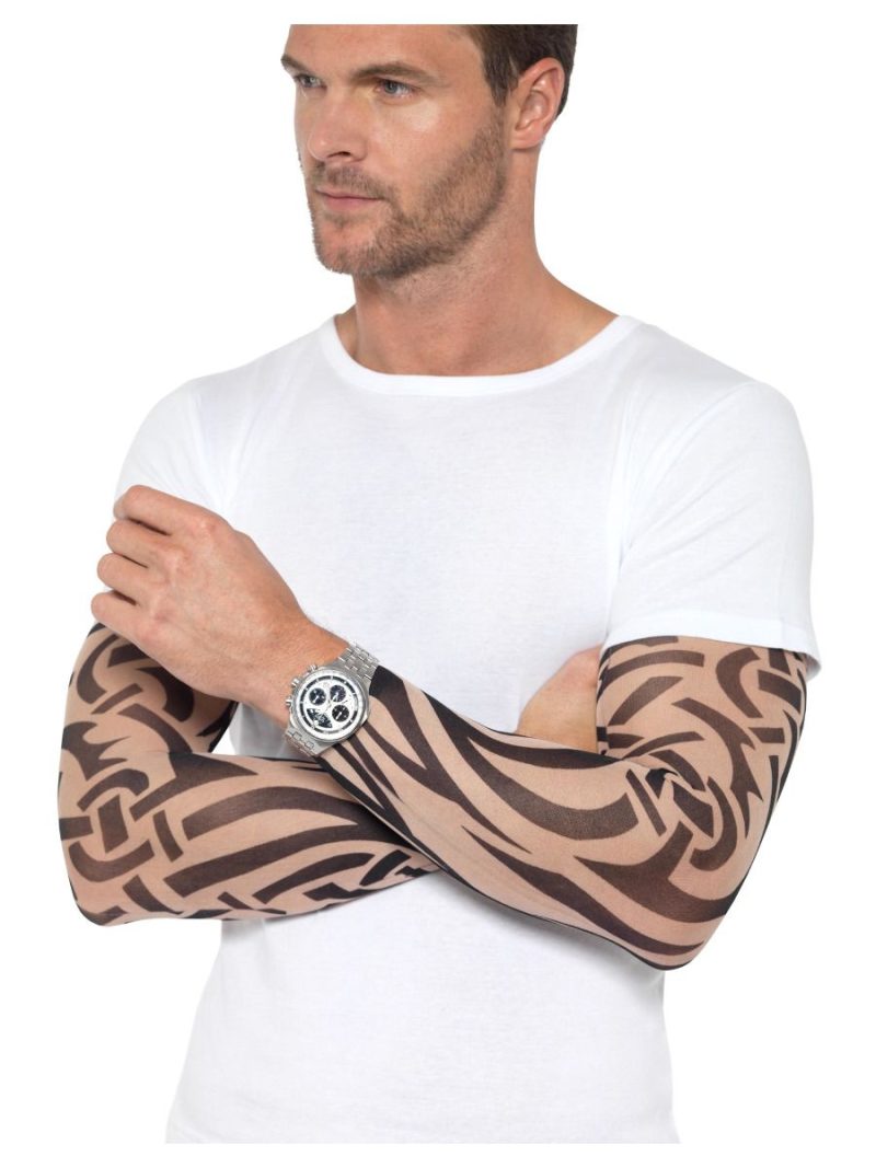 Tattoo Arm Sleeves 2Pk, Nude & Black