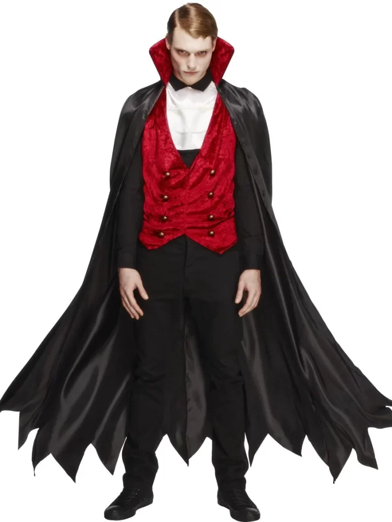 Fever Collection Vampire Mens Fancy Dress Costume