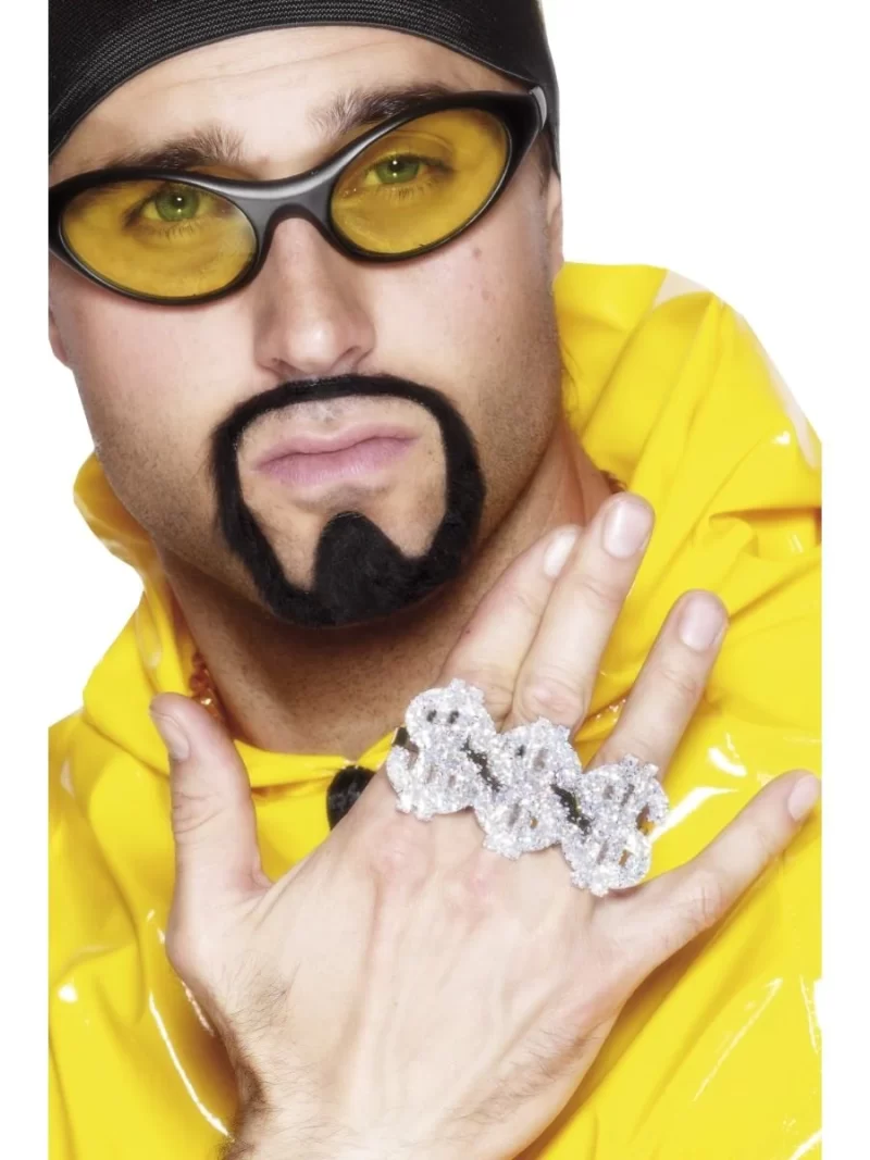 3-in-1 Dollar Sign Rapper Rings