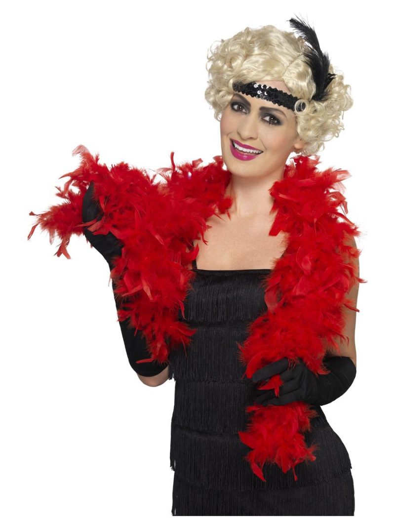 Red Feather Boa 50g