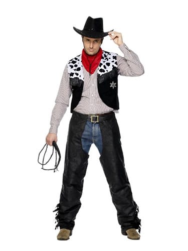Cowboy Set Mens Fancy Dress Costume