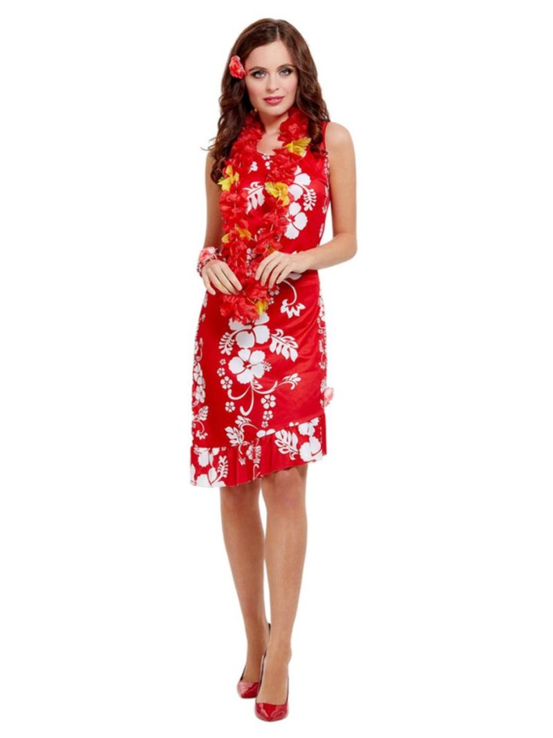 Hawaiian/Hula Beauty Ladies Fancy Dress Costume - Image 2
