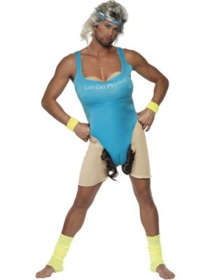 Let's get Physical Work Out Adult Fancy Dress Costume