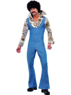 Mens Feelin Groovy Themed Fancy Dress Costumes, Outfits