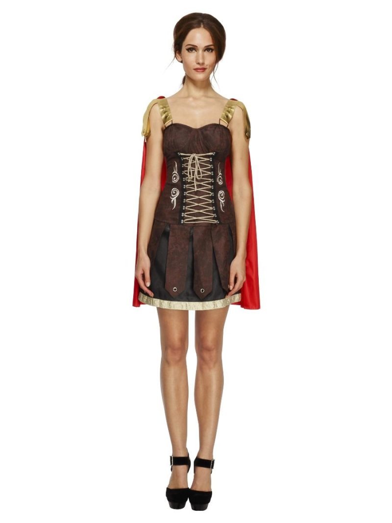 Fever Collection Gladiator Ladies Fancy Dress Costume