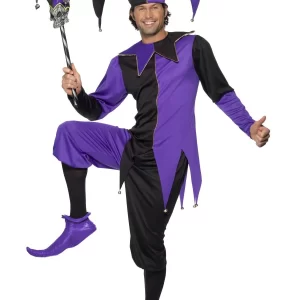 Tales of Old England Medieval Jester Mens Fancy Dress Costume