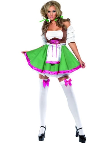 Fever Collection Flrty Frauline Ladies Fancy Dress Costume