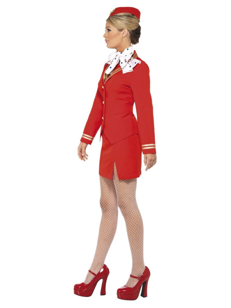 Trolley Dolly (Hostess) Ladies Fancy Dress Costume - Image 2