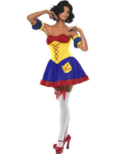 Rebel Toons Snow White Ladies Fancy Dress Costume