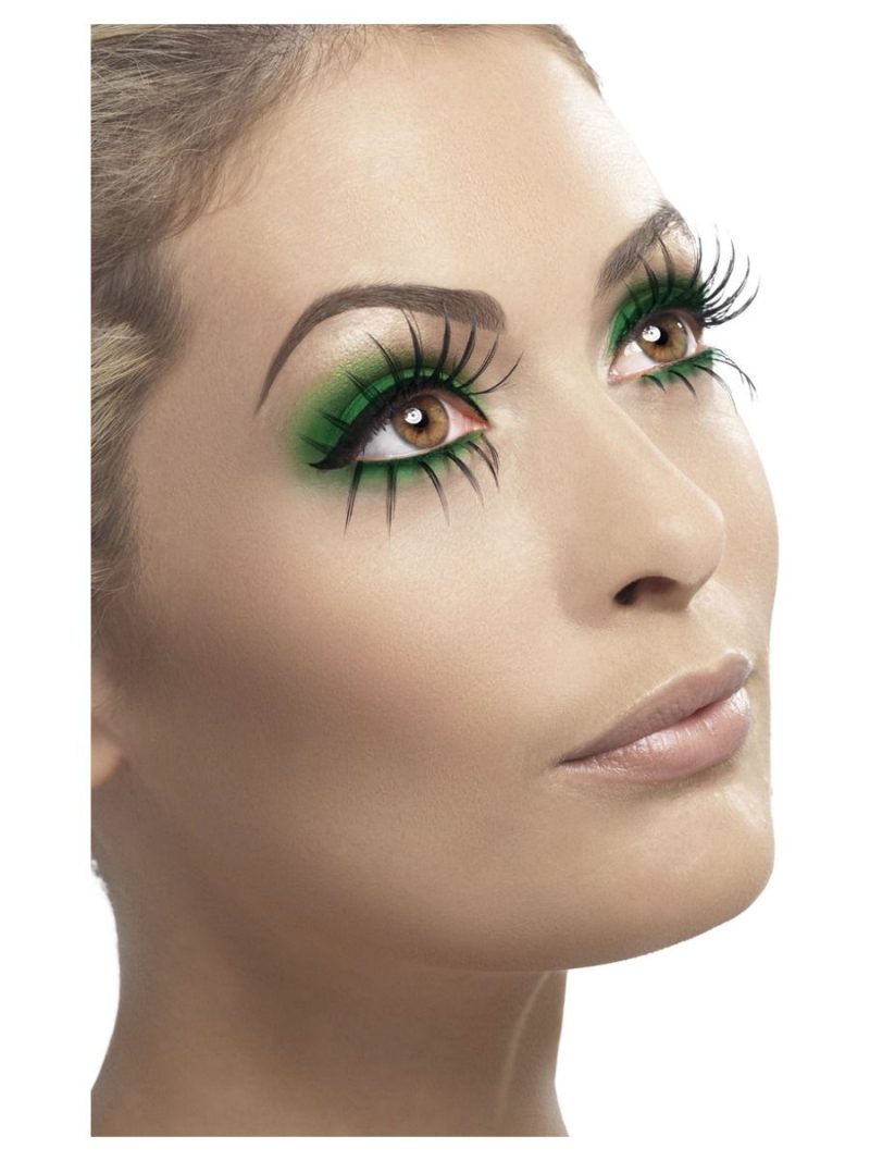 Fever Collection Long Black Witch Eyelashes Top & Bottom Set