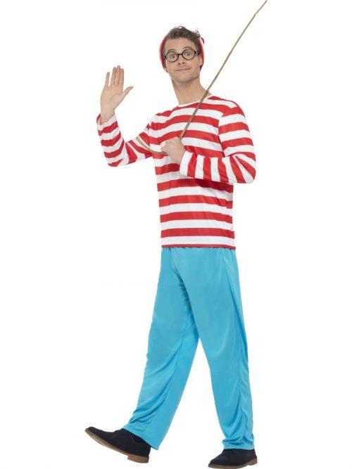 Where's Wally? Mens Fancy Dress Costume