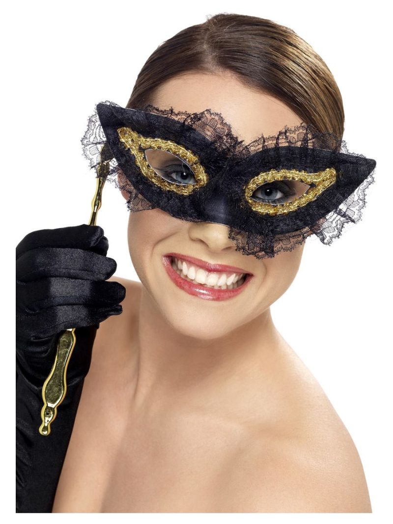 Fastidious Black/Gold Eyemask