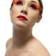 Fever Collection Red with 5 Diamantes Eyelashes