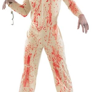 Zombie Prisoner Mens Halloween Fancy Dress Costume
