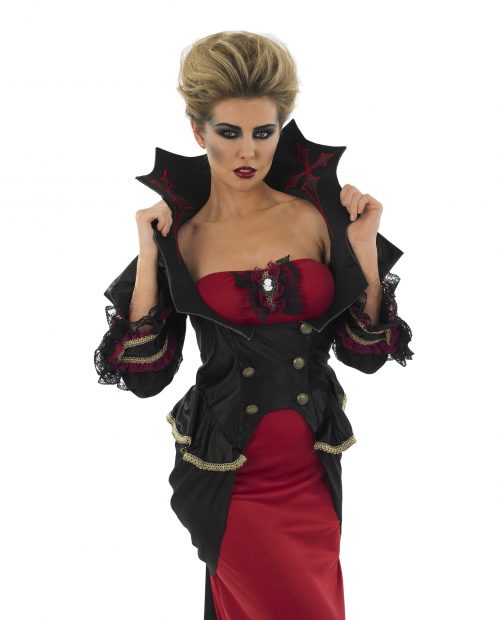 Vampiress Ladies Halloween Fancy Dress Costume