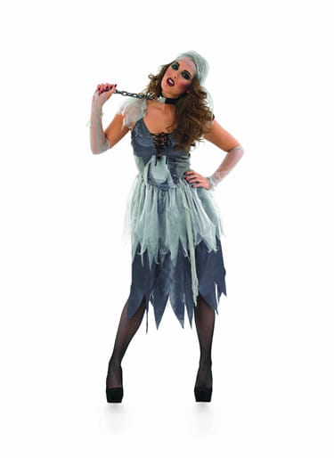 Zombie Pirate Wench Ladies Halloween Fancy Dress Costume