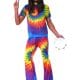 1960's Tie Dye Men's Fancy Dress Costume