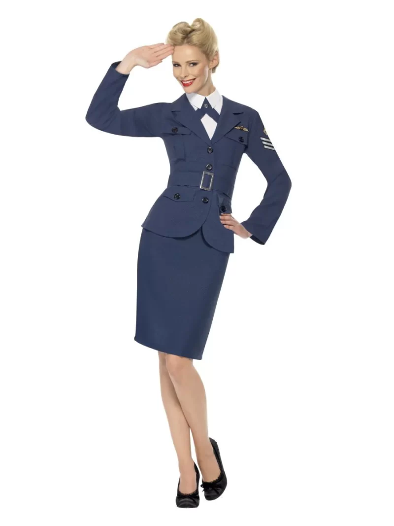 WW2 Air Force Captain Ladies Fancy Dress Costume - Image 2
