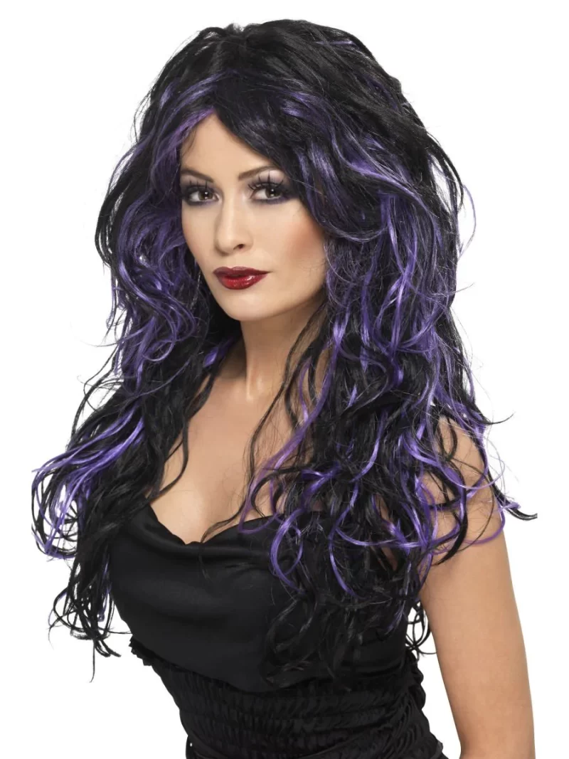 Gothic Bride Purple/Black Wig