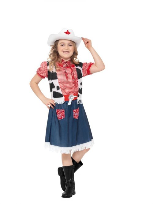 Cowgirl Sweetie Girls Fancy Dress Costume