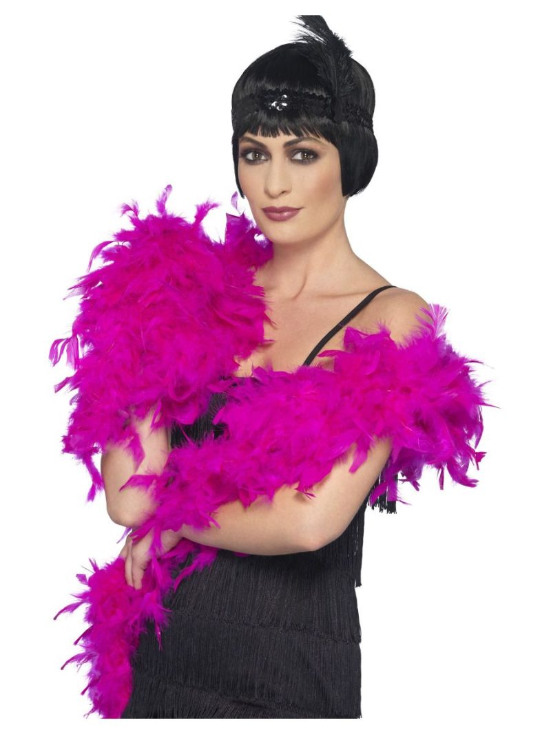 Fuschia Pink Deluxe Feather Boa 80g