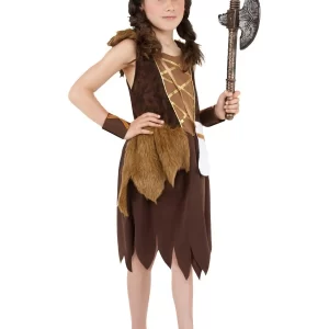 Viking Girl's Childrens Fancy Dress Costume