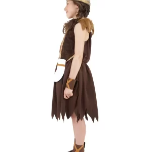 Viking Girl's Childrens Fancy Dress Costume - Image 2
