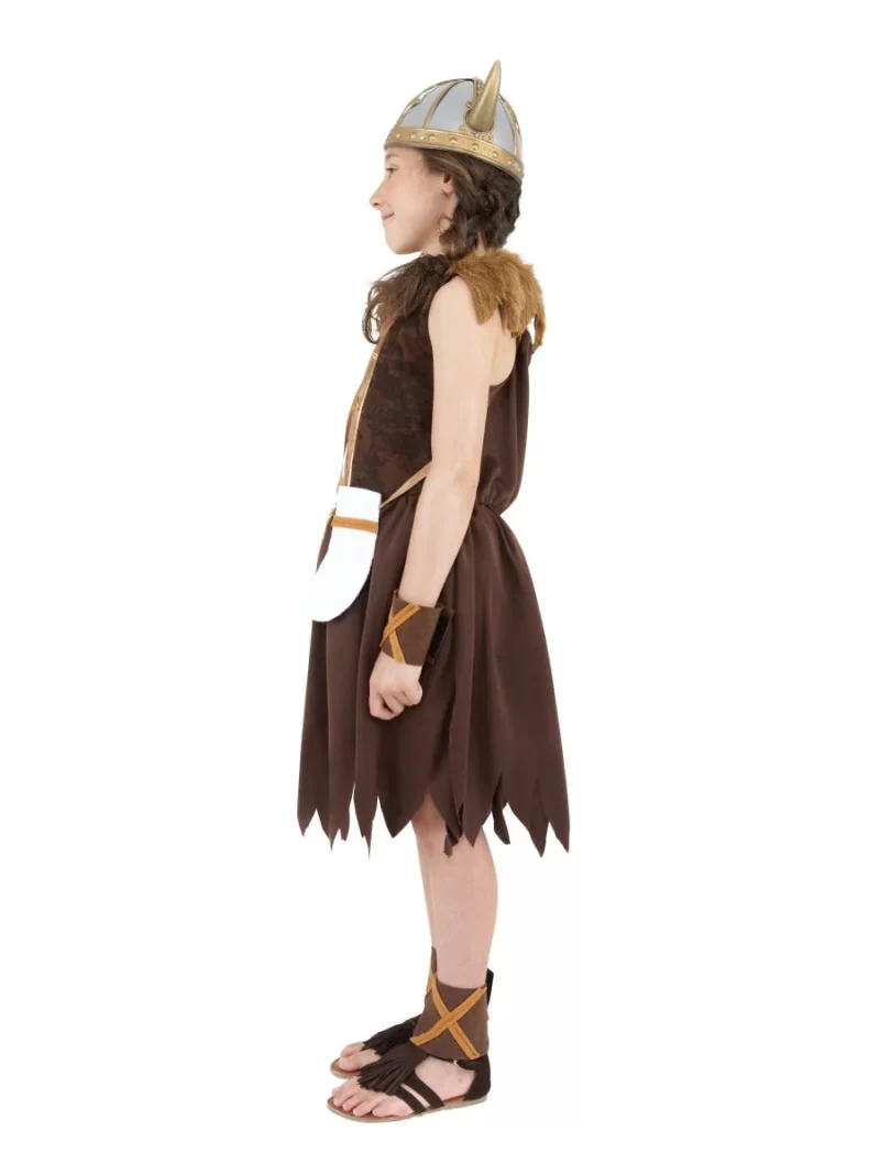Viking Girl's Childrens Fancy Dress Costume - Image 2
