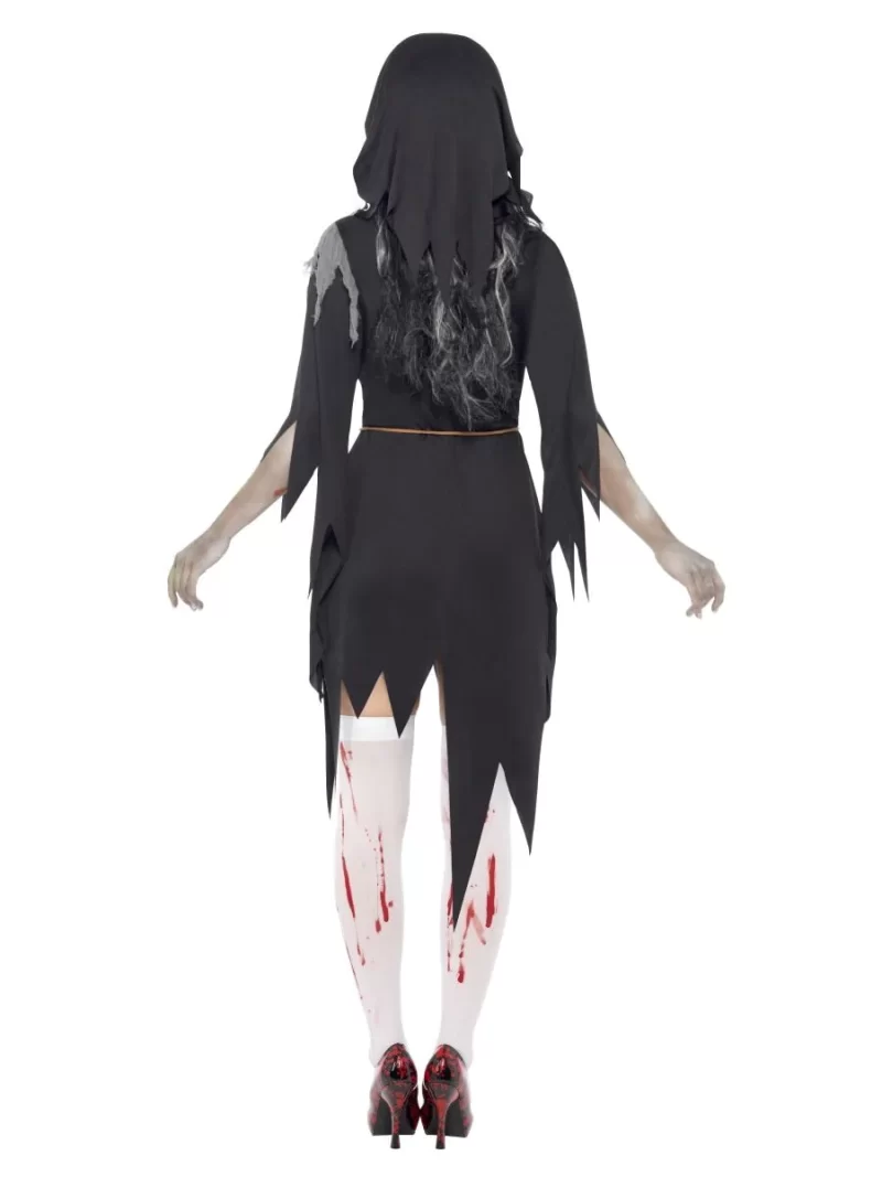 Zombie Alley Bloody Nun Mary Ladies Halloween Fancy Dress Costume - Image 3