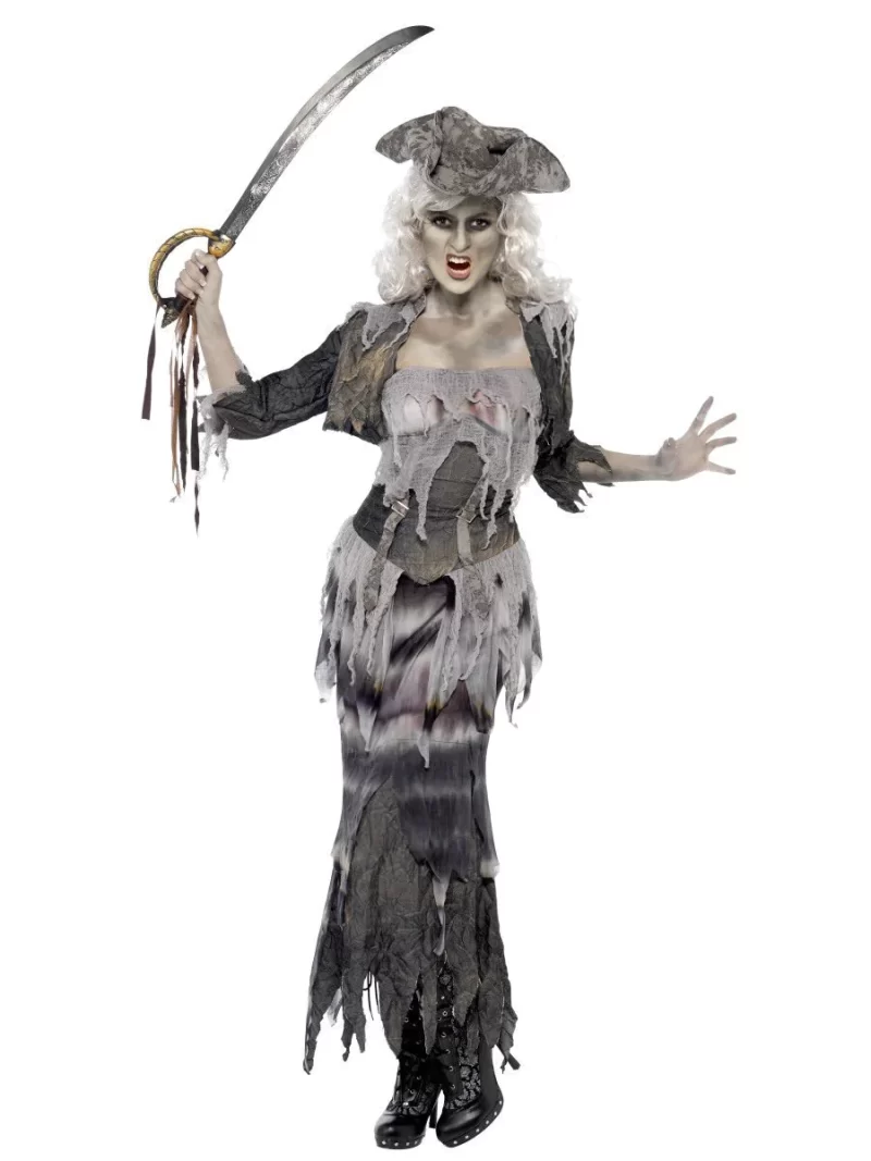 Ghost Ship Ghoulina Ladies Halloween Fancy Dress Costume