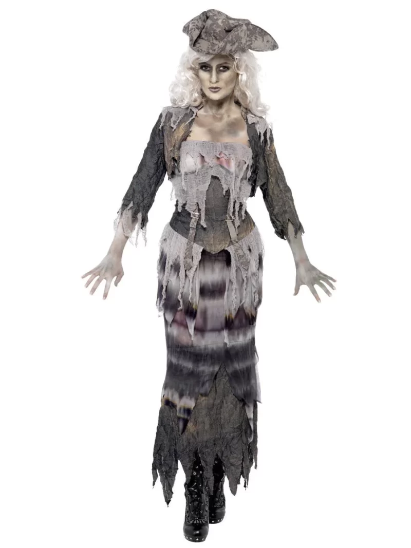 Ghost Ship Ghoulina Ladies Halloween Fancy Dress Costume - Image 2