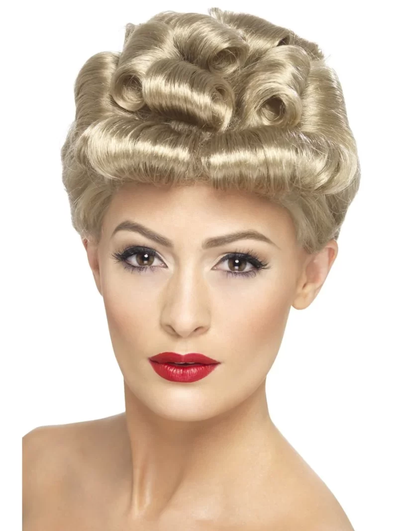 1940's Vintage Pin Up Blonde Wig