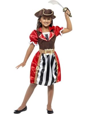 Pirate Girl Captain Children's Fancy Dress Costume