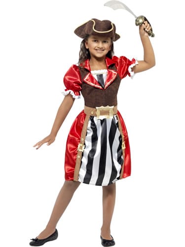 Pirate Girl Captain Children's Fancy Dress Costume