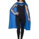 Blue Superhero Cape Unisex Fancy Dress Costume