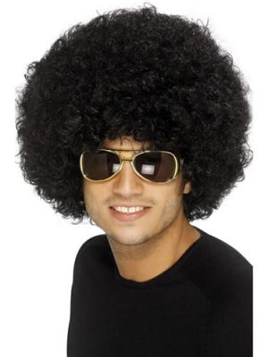 70's Funky Black Afro Wig