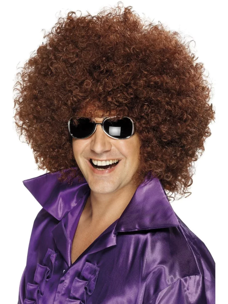Mega Huge Afro Wig Brown Unisex