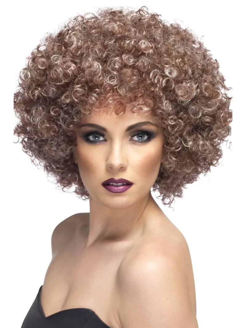 Brown/Blonde Mix Afro Unisex Wig