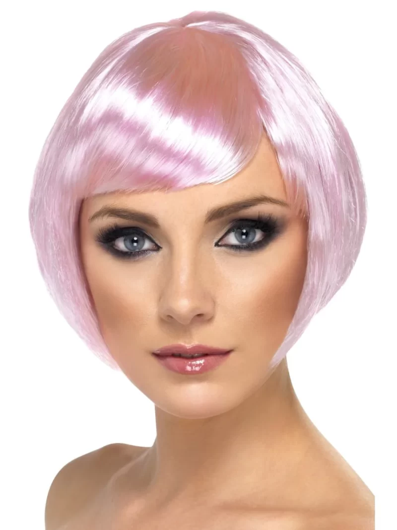 Pale Babe Wig Pink, Short Bob