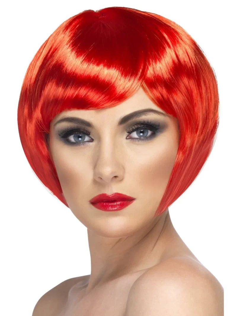Babe Wig Red, Short Bob