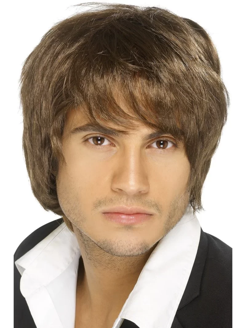 Boy Band Wig Brown