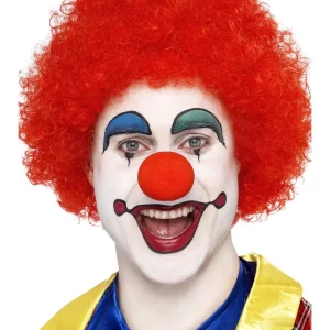 Crazy Clown Red Curly Afro Wig
