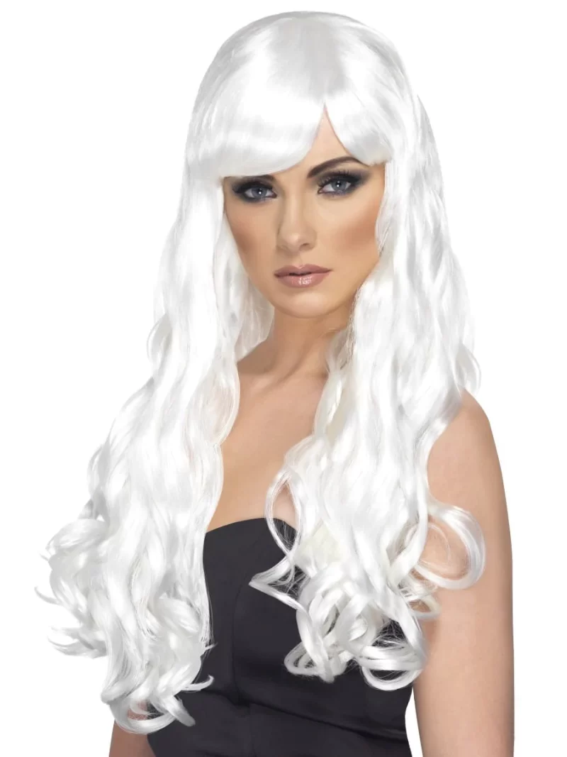 Desire Long Curly Wig Elsa White