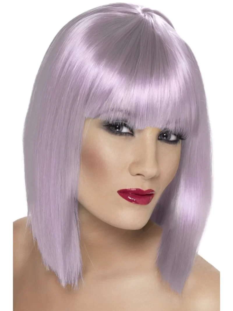 Glam Wig Lilac/Lavender, Long Bob