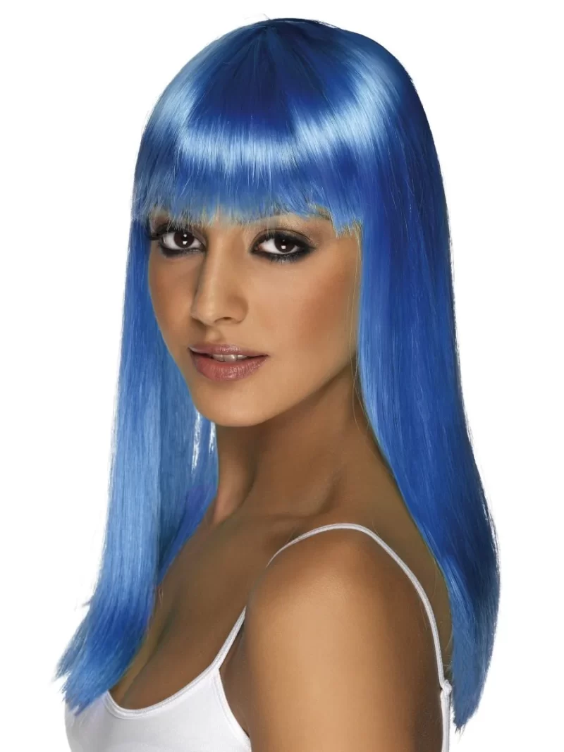 Neon Blue Glamourama Wig