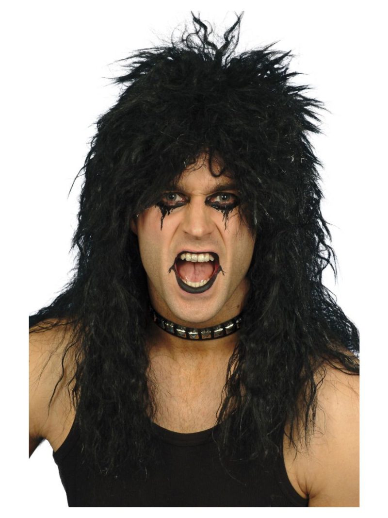 Hard Rocker Punk Wig Black