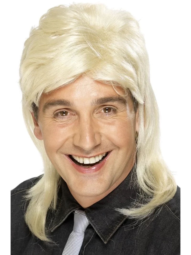 80's Mullet Wig Blonde