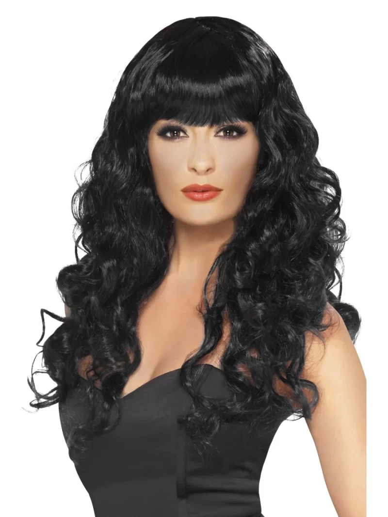 Siren Curly Wig Black