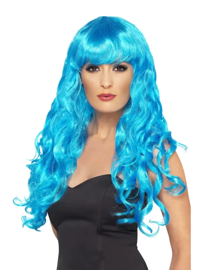 Siren Curly Wig Blue