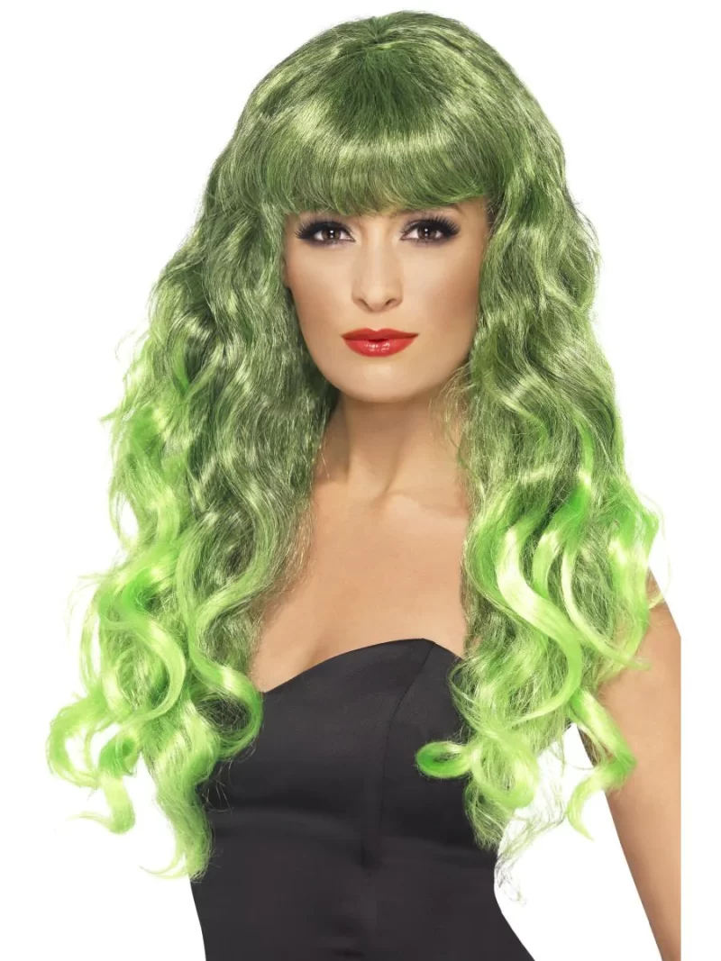 Siren Wig (Beetlejuice) Green/Black